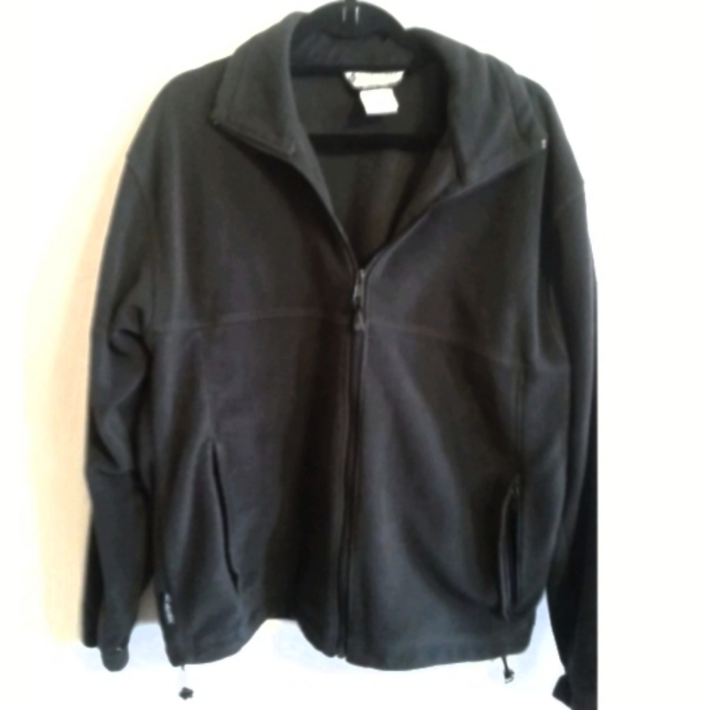 Men's Columbia Black Fleece Jacket...XL